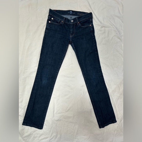 7 For All Mankind straight leg jeans. Size 25. - Picture 2 of 8